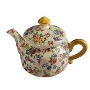 Moriyama Mori-Machi Chintz Pattern Small Tea Pot with Lid Discontinued